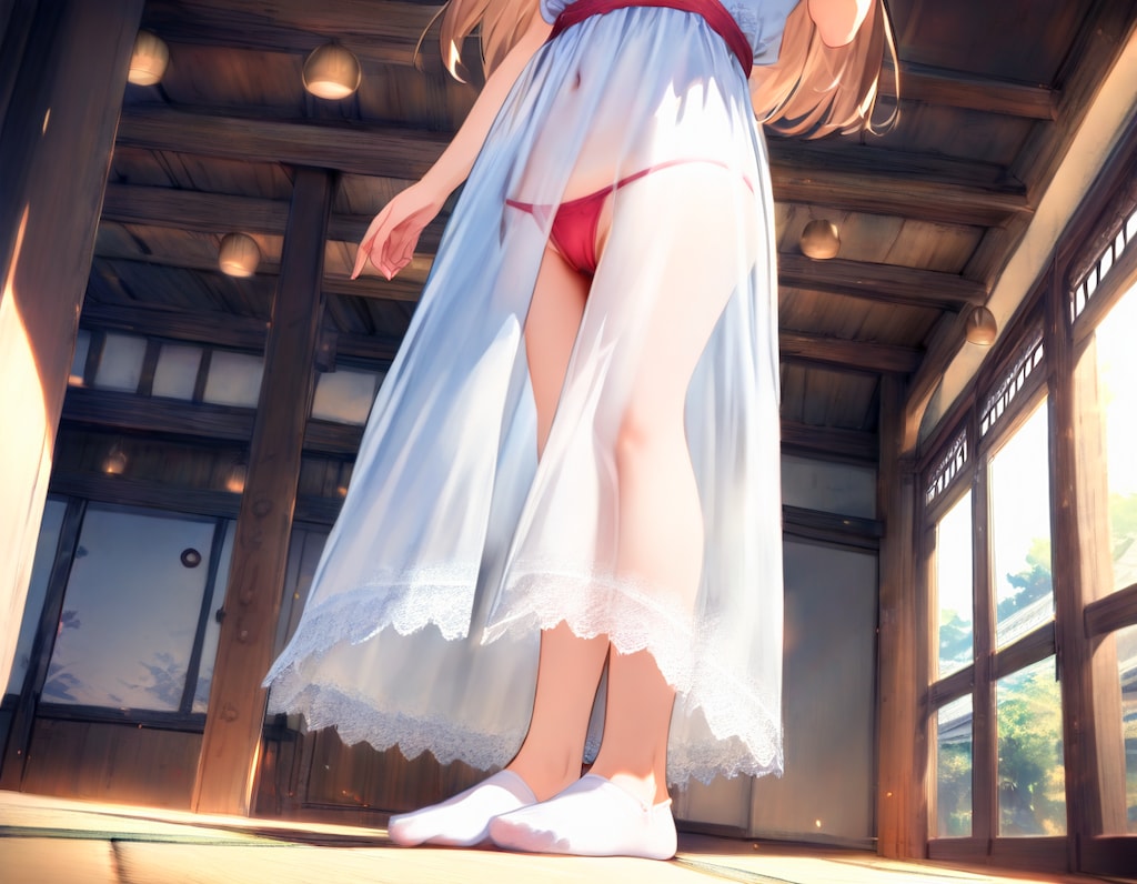 すけすけなうえに赤