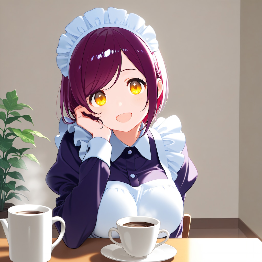 おはようございます（挨拶メイドの芽衣ちゃん）