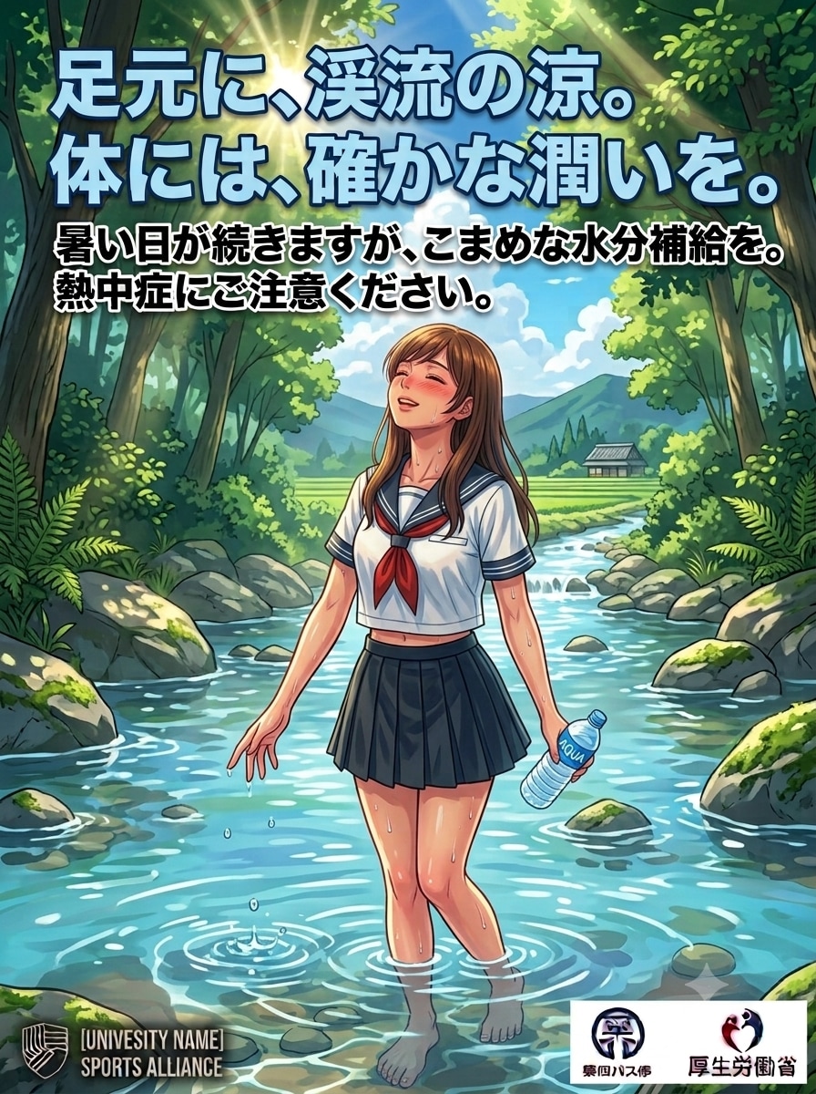 皆さん、今日もしっかり水分補給してね！23
