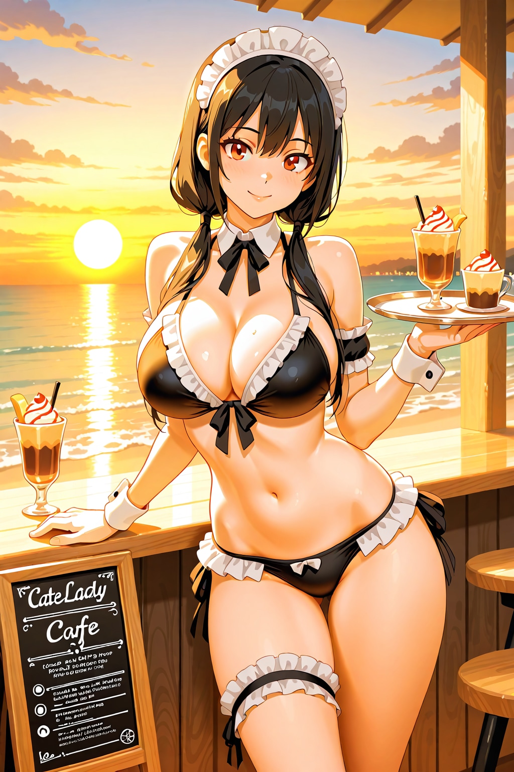 海辺のメイドカフェ