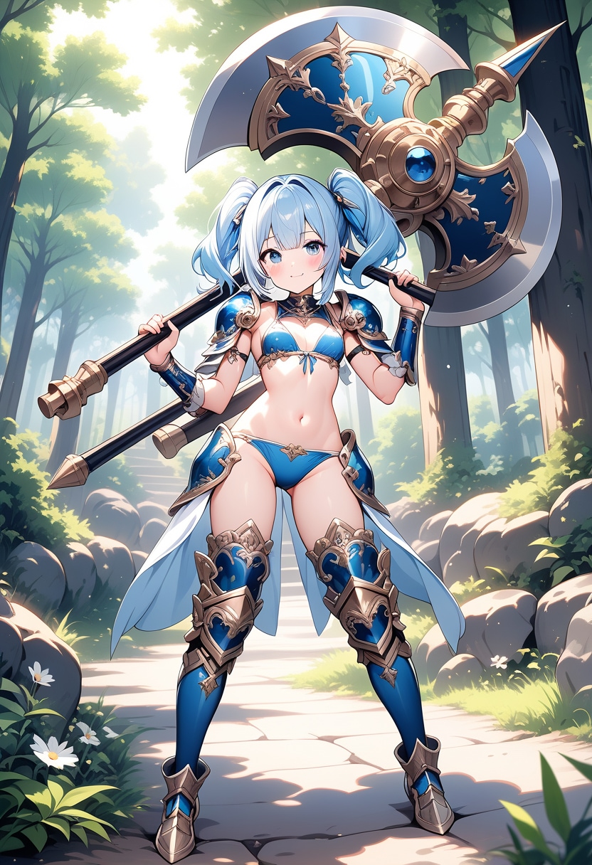 青いビキニアーマー