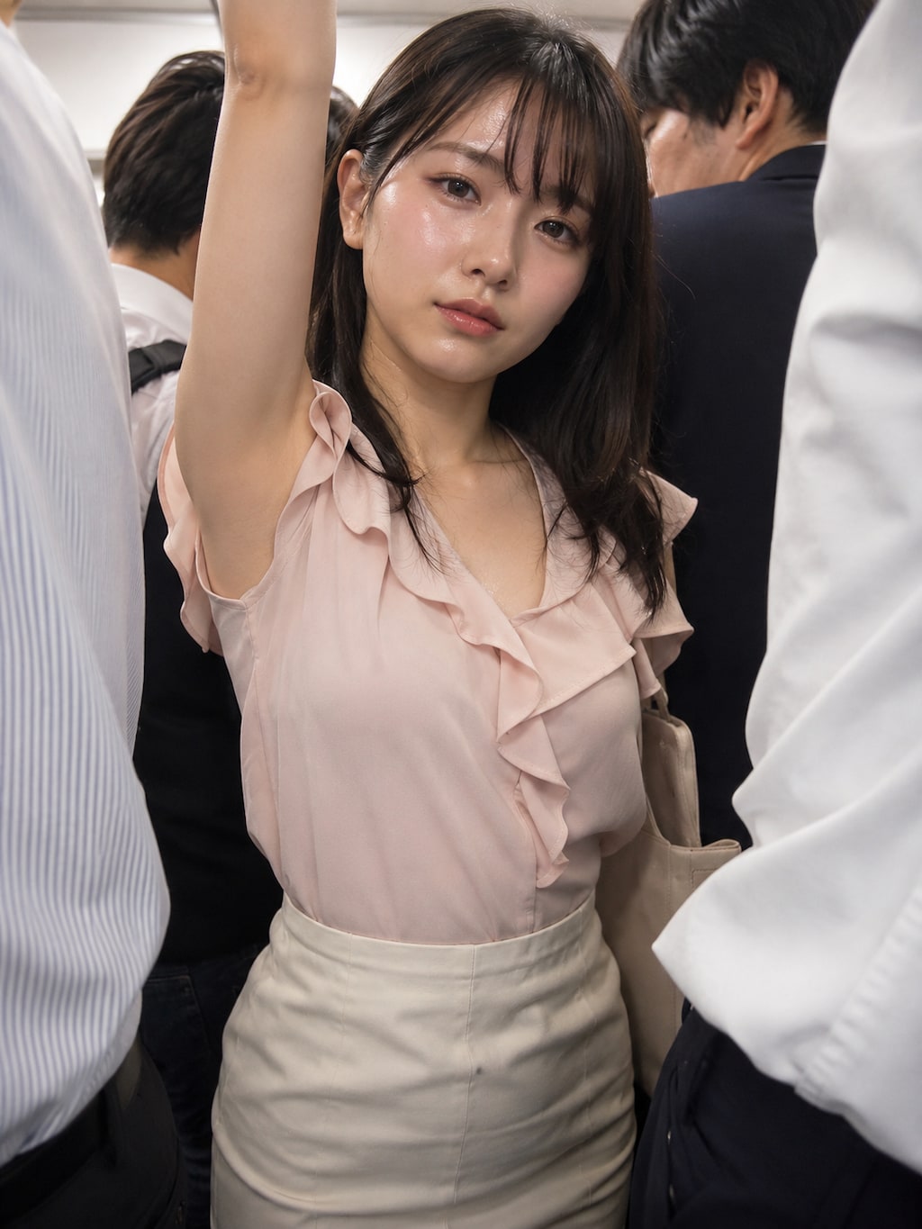 電車内の美人OL, 様々な角度から