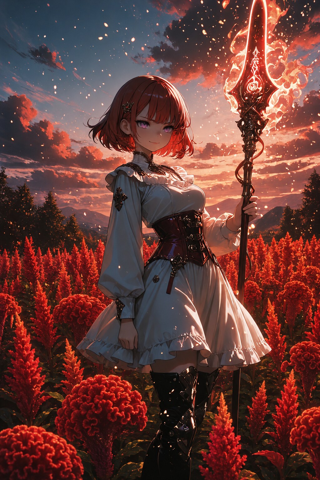 紅蓮のケイトウ | の人気AIイラスト・グラビア