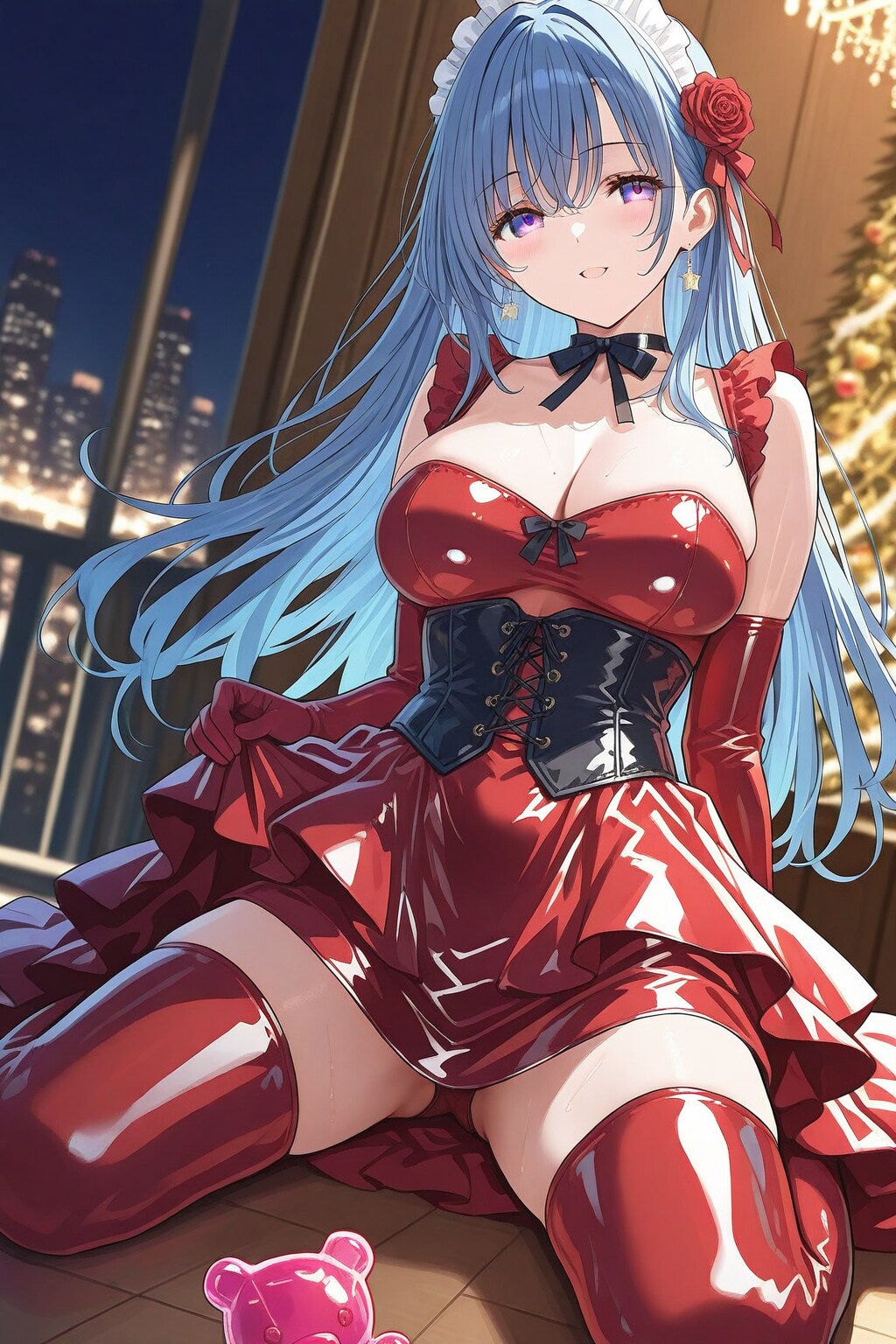 ラテックスドレス