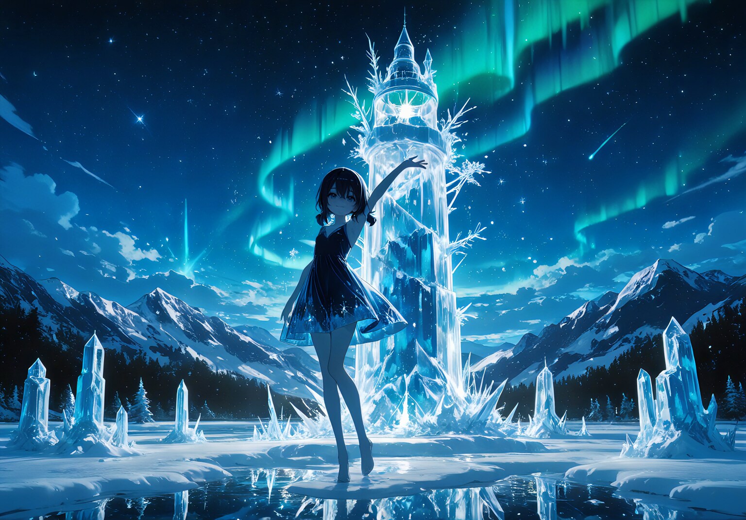 氷晶塔の舞姫 | の人気AIイラスト・グラビア