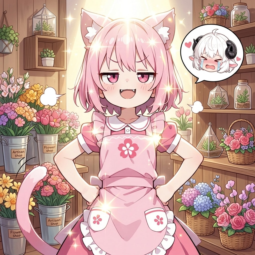どうにゃ！！私の勝ちにゃん！！メイにゃんてまだまだだにゃん！！
