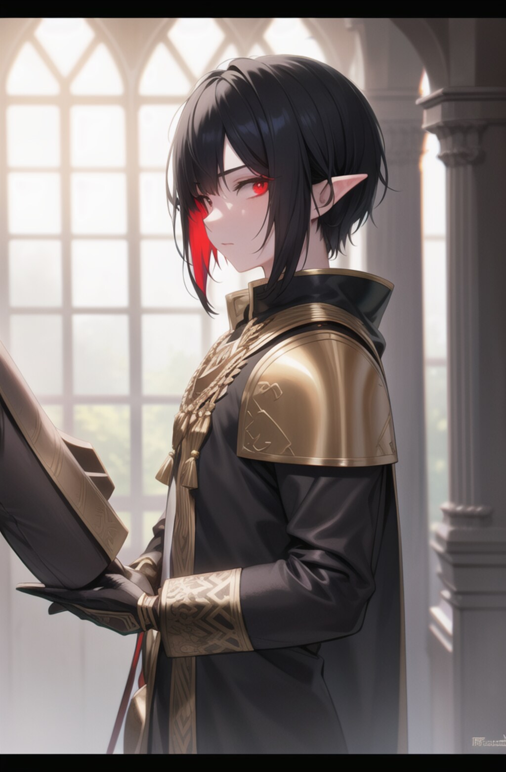 黒魔導士イケメンエルフ