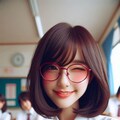 眼鏡女子 楓のウィンク 2枚目