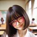 眼鏡女子 楓のウィンク 5枚目