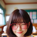 眼鏡女子 楓のウィンク 4枚目