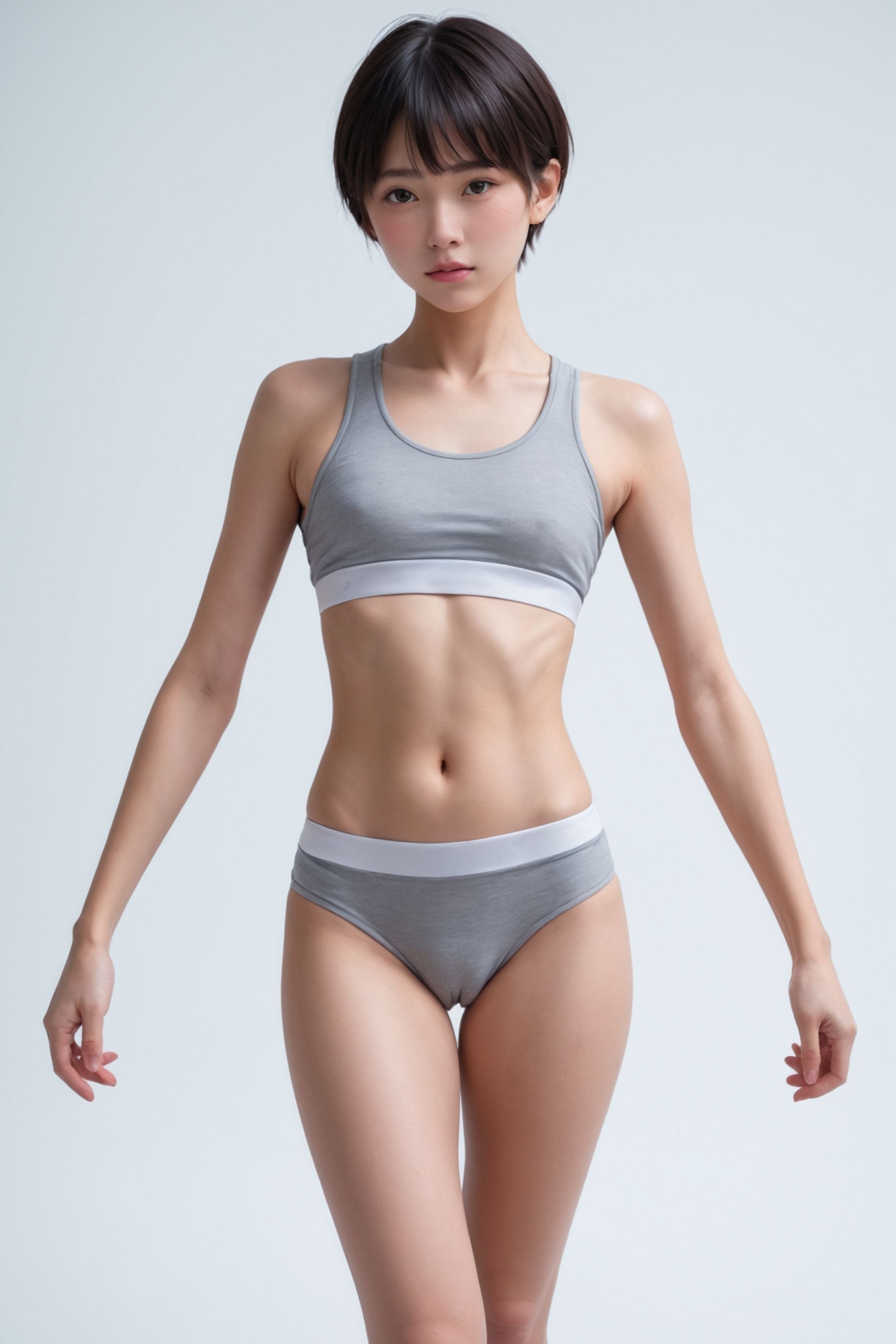 美術ポーズ資料女子　スポブラ
