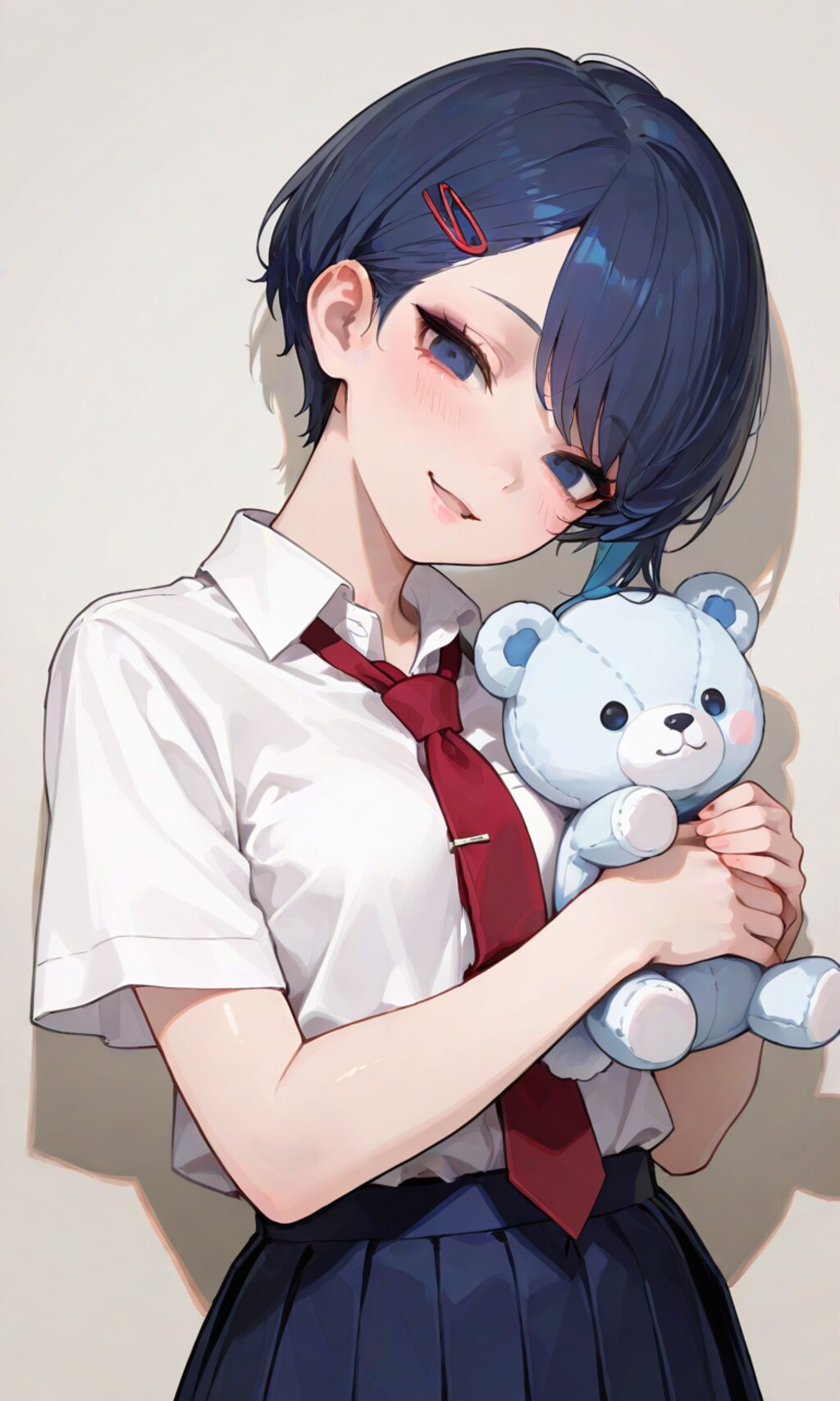 あおい、ぼくからのプレゼントのぬいぐるみだよ