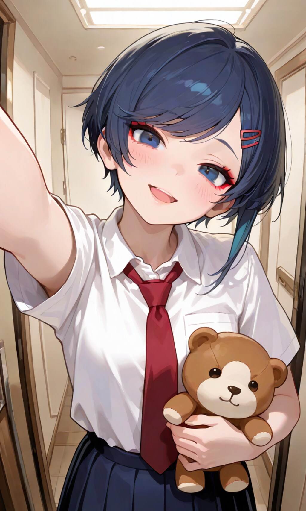 あおい、ぼくからのプレゼントのぬいぐるみだよ