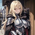 猫とブロンド女騎士さん 2枚目