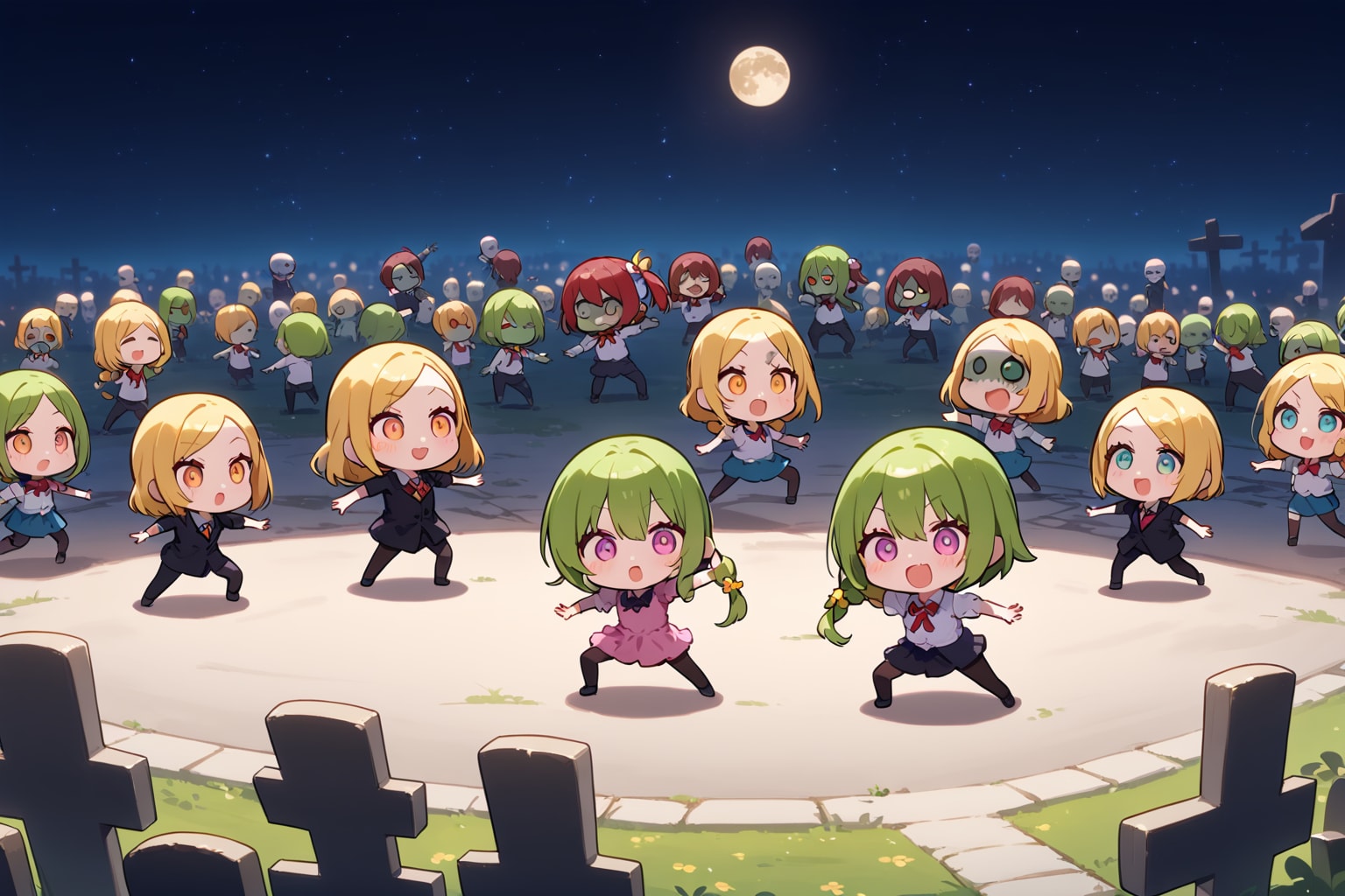 ゾンビダンサーズ | の人気AIイラスト・グラビア