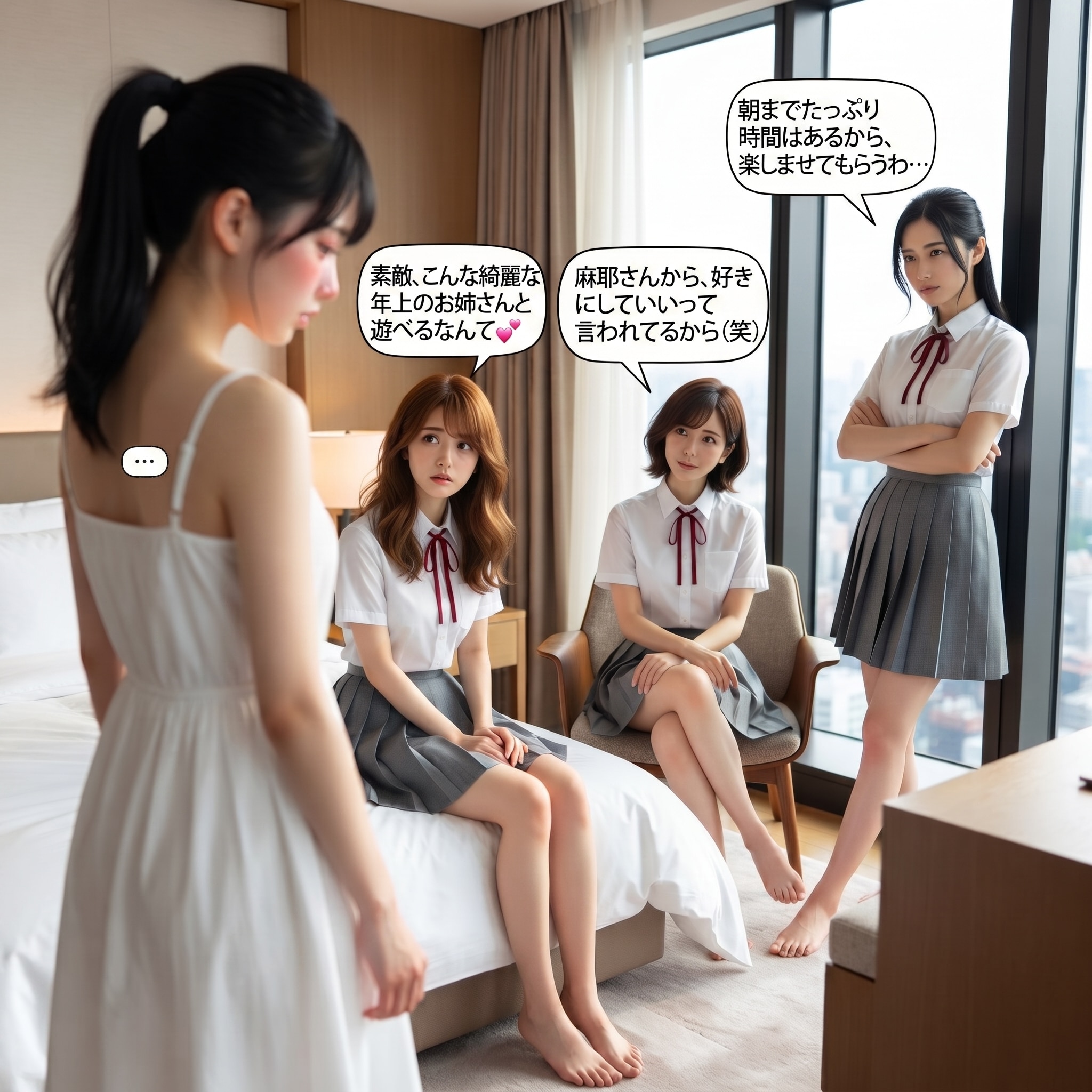 年下の女子高生たちの玩具にされた女子大生(Flow)