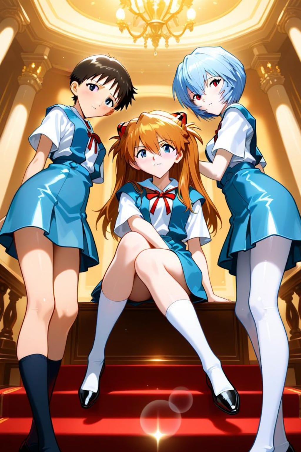 エヴァンゲリオン　碇シンジ　綾波　アスカ