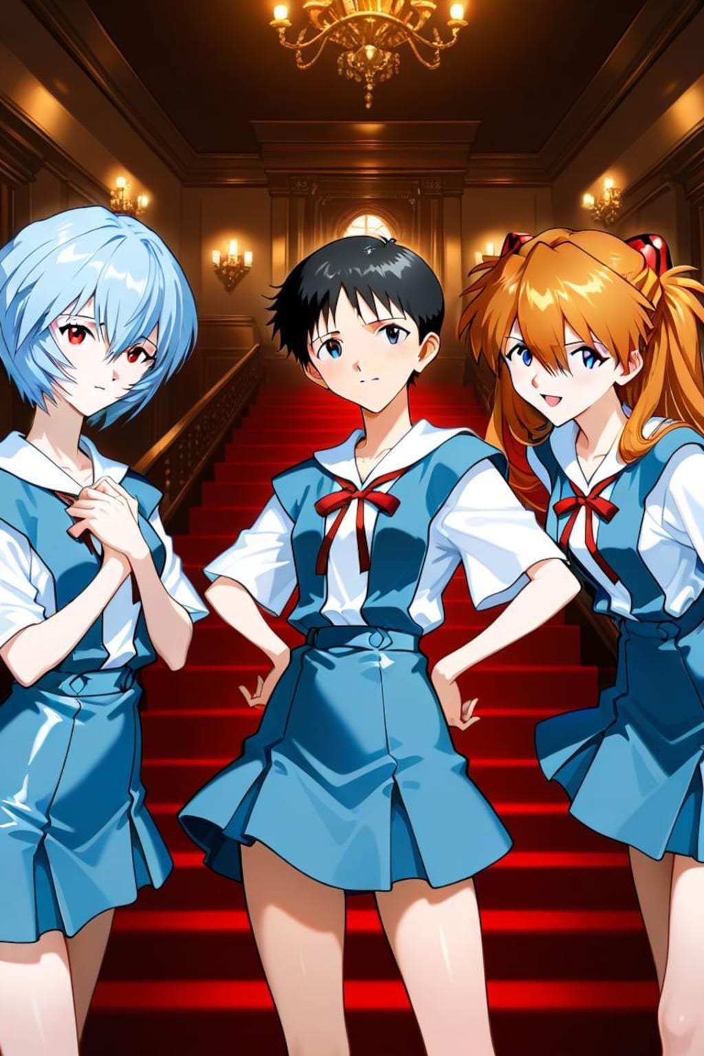 エヴァンゲリオン　碇シンジ　綾波　アスカ