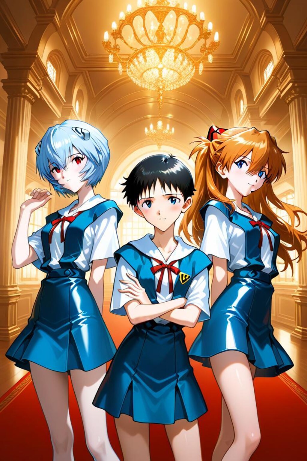 エヴァンゲリオン　碇シンジ　綾波　アスカ