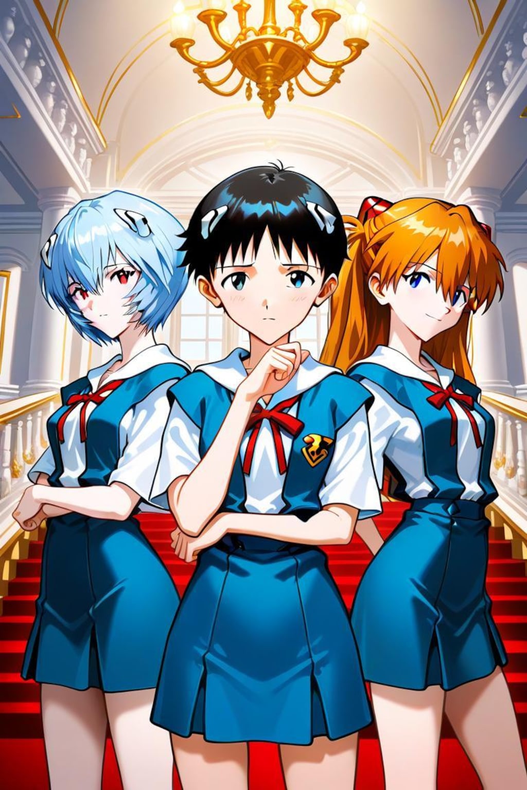 エヴァンゲリオン　碇シンジ　綾波　アスカ