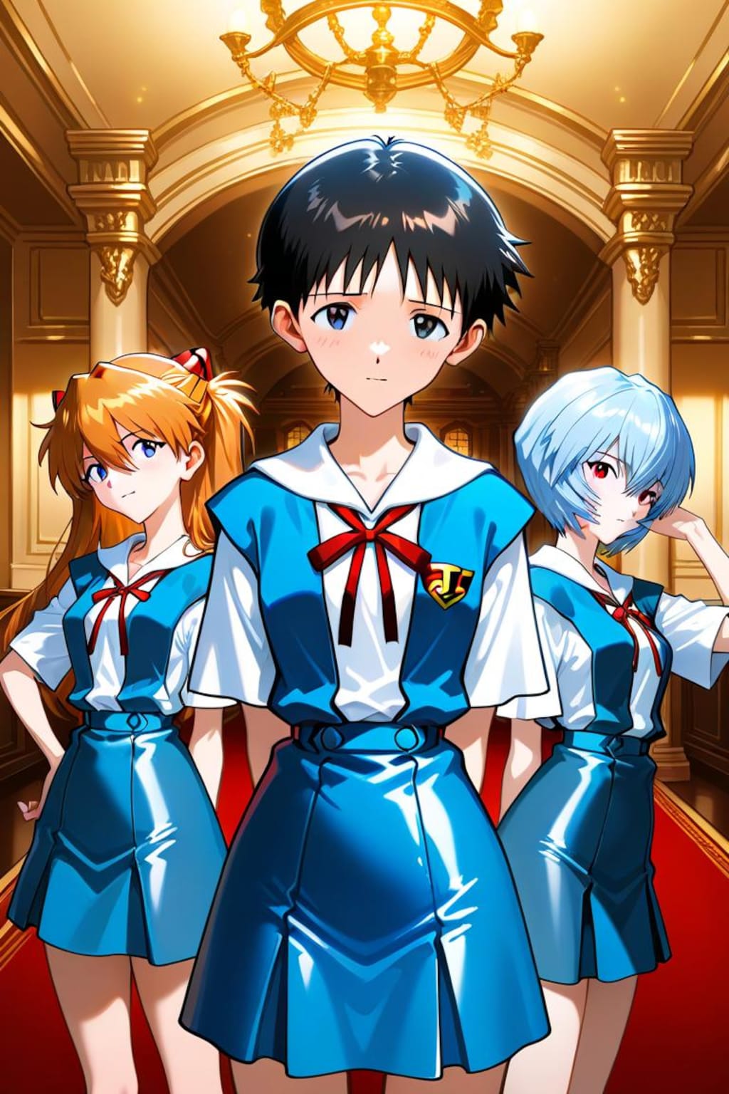 エヴァンゲリオン　碇シンジ　綾波　アスカ