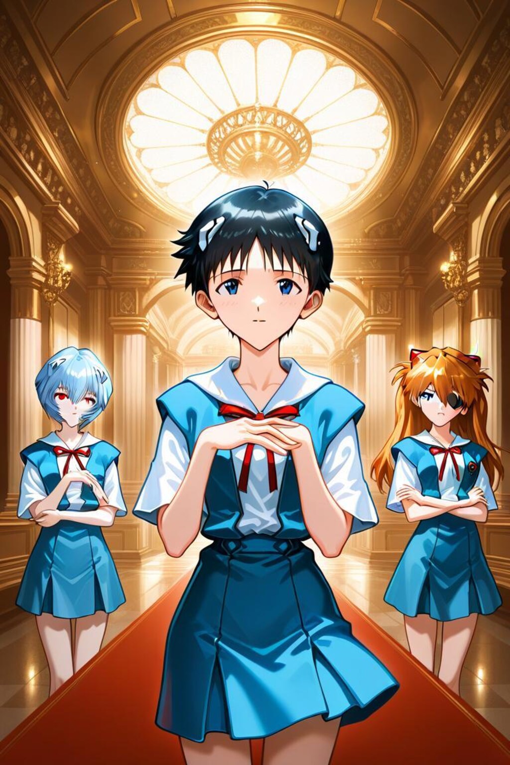 エヴァンゲリオン　碇シンジ　綾波　アスカ