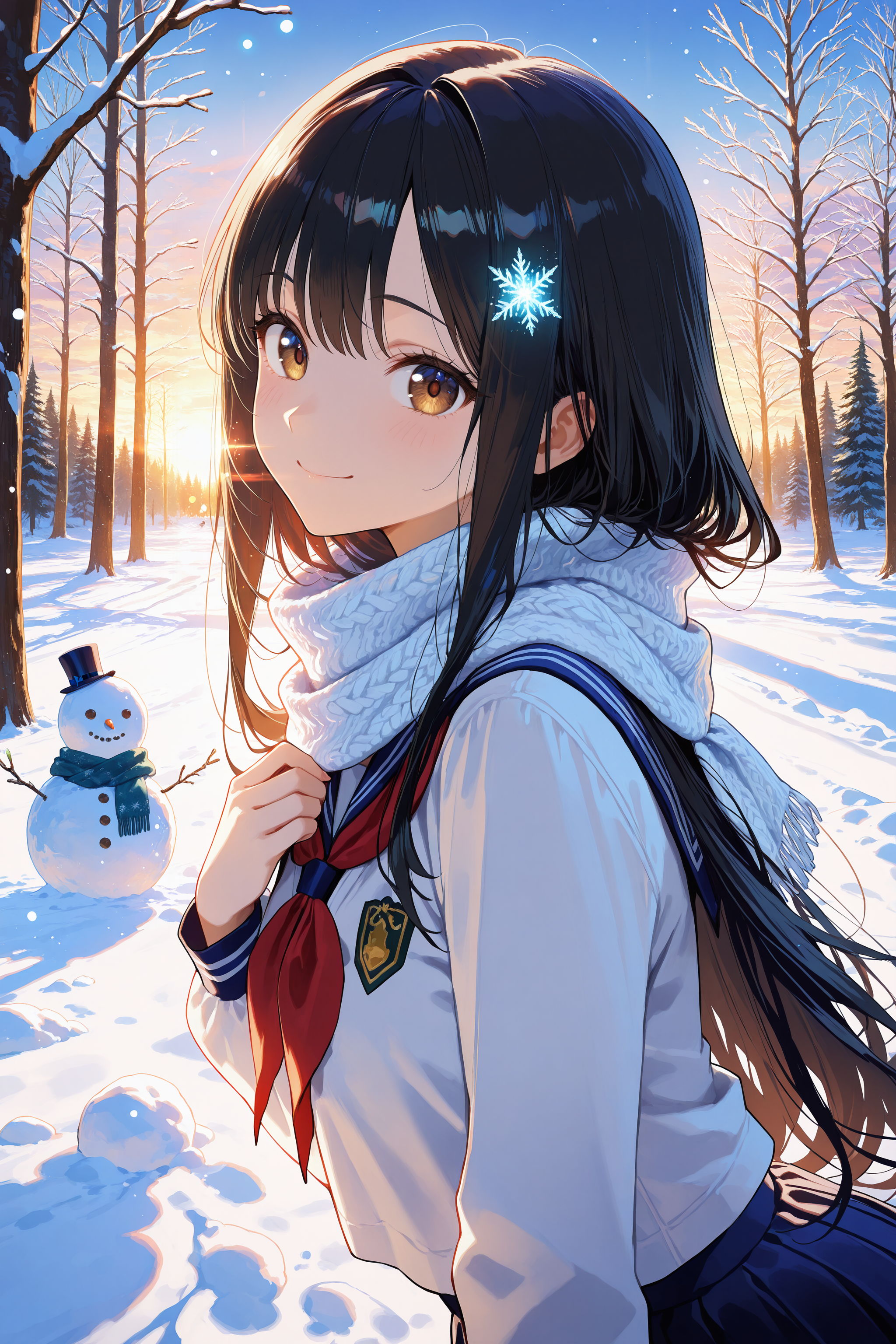 異世界神社の巫女さん（神楽さん）制服Ver | の人気AIイラスト・グラビア