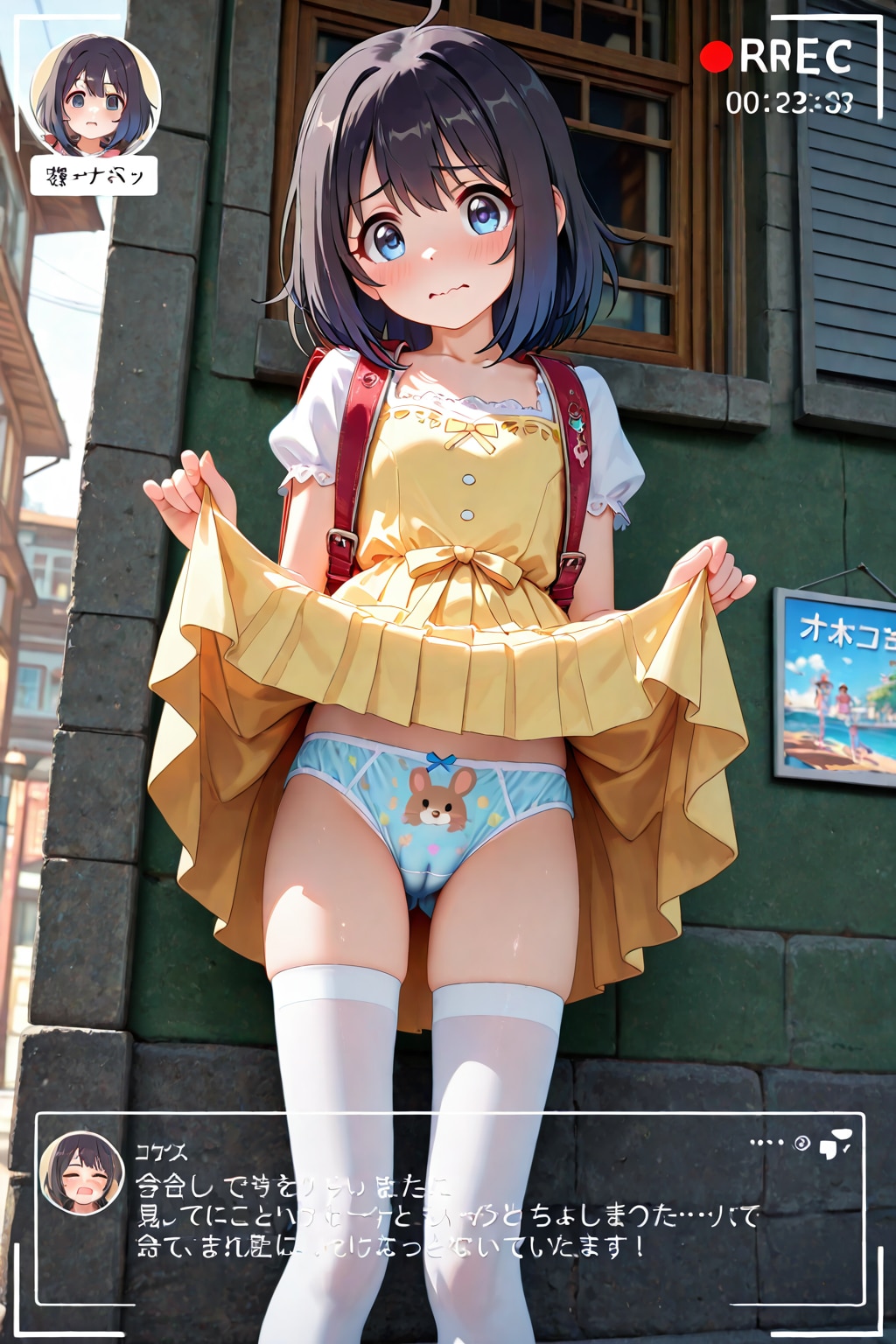 たくし上げ取材