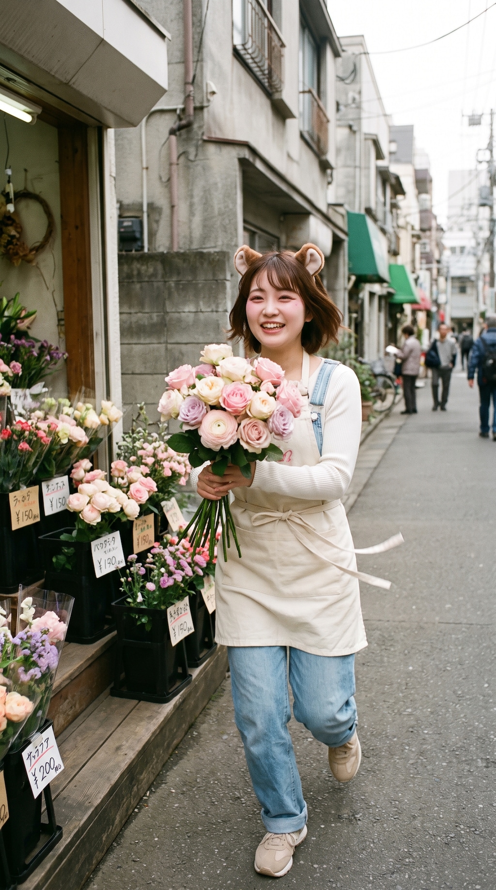 Running with a Bouquet