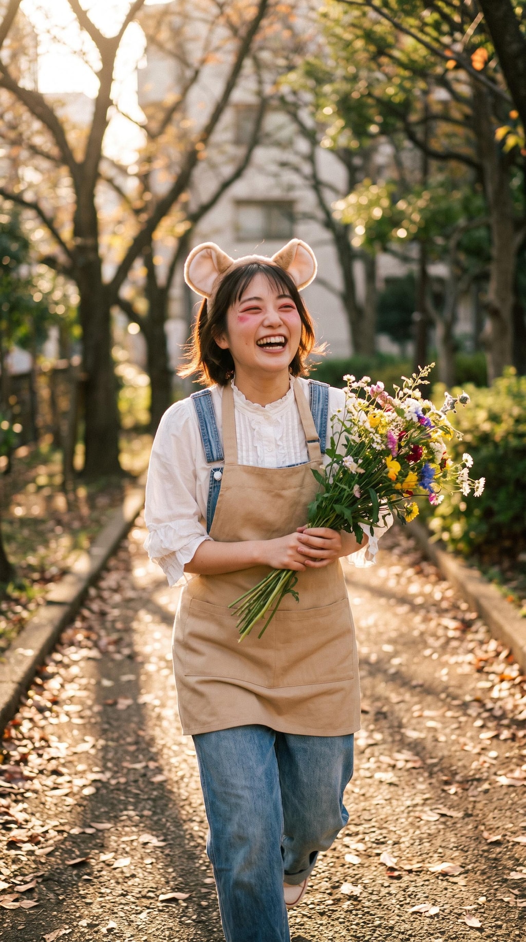 Running with a Bouquet
