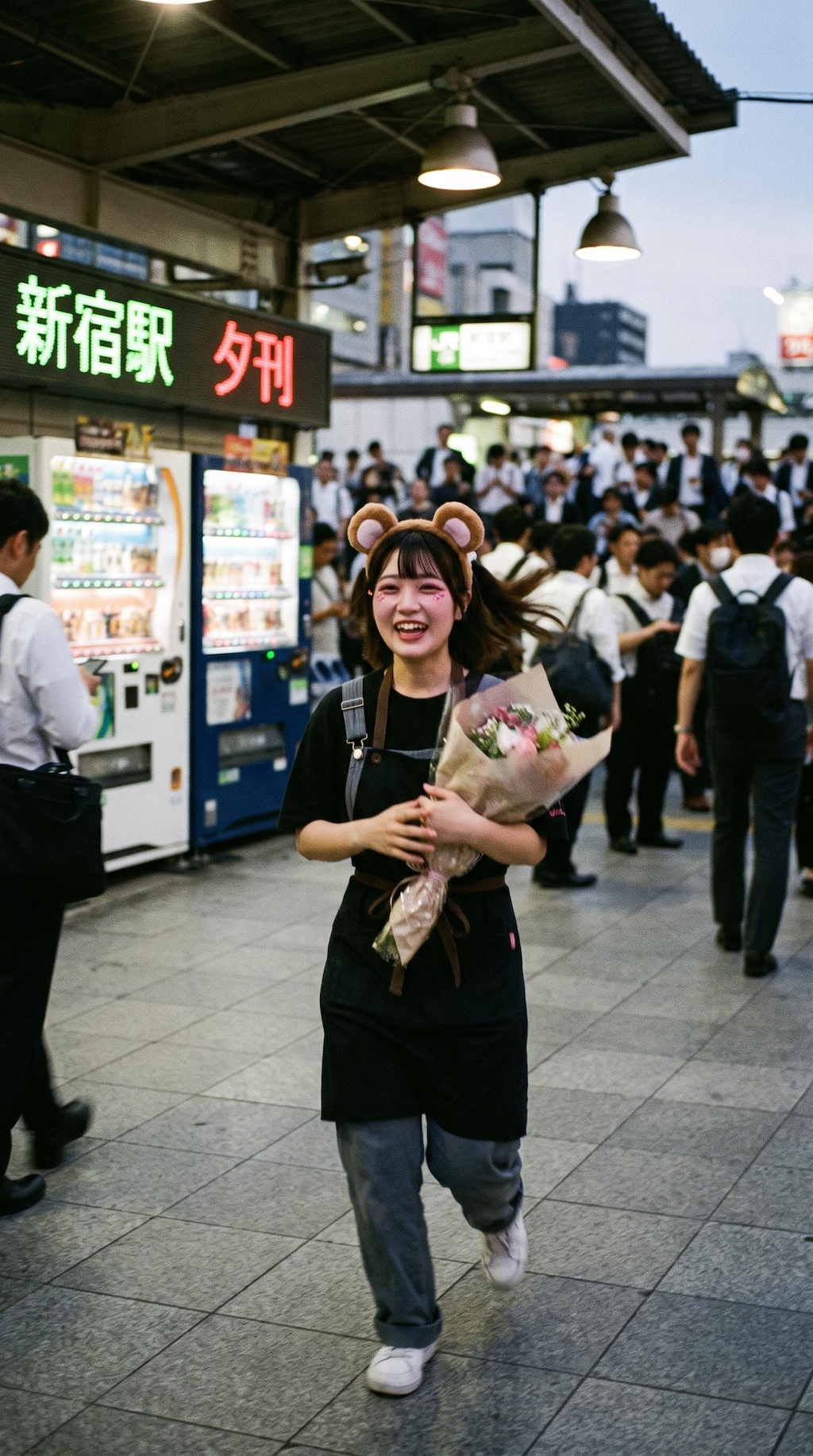 Running with a Bouquet