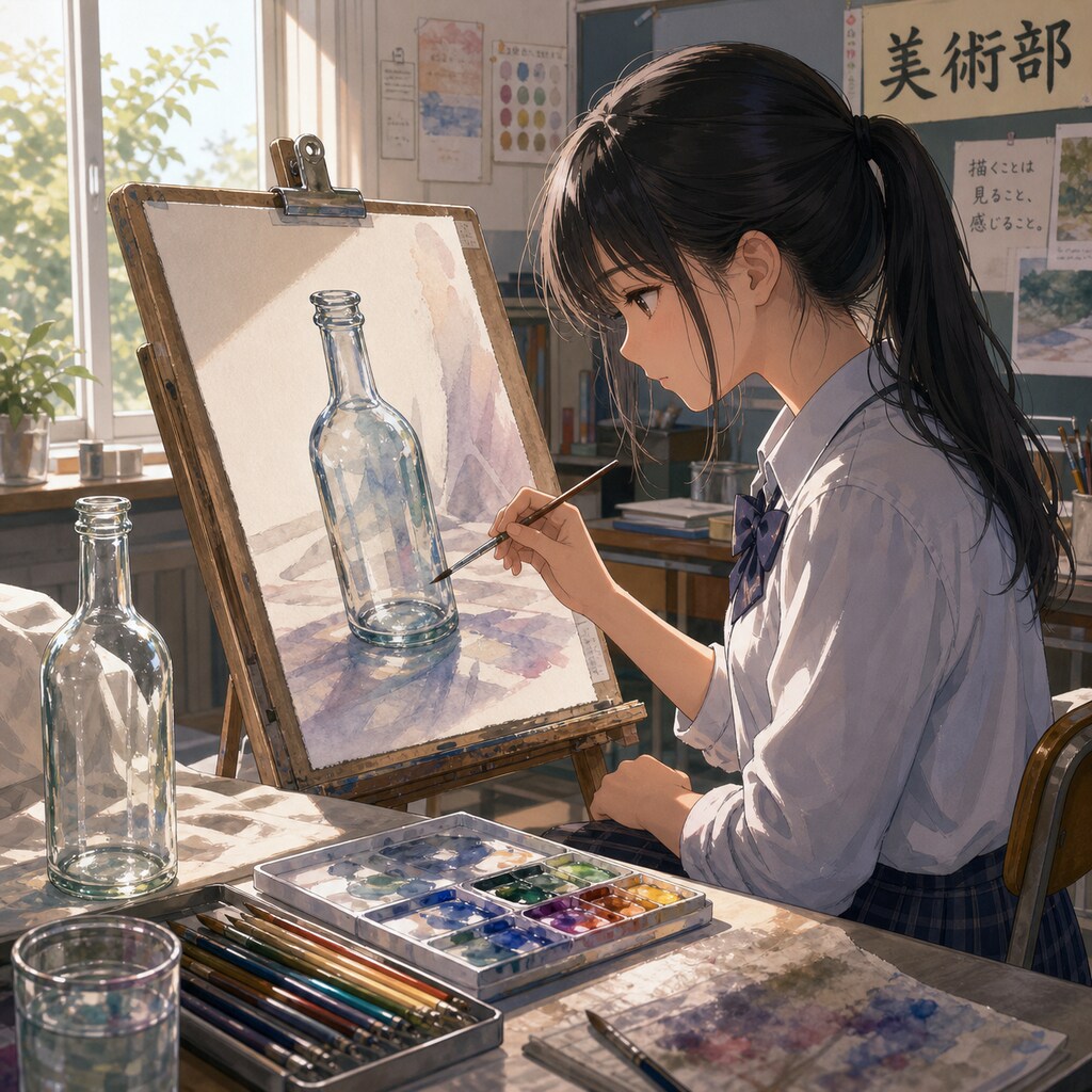 美術部少女