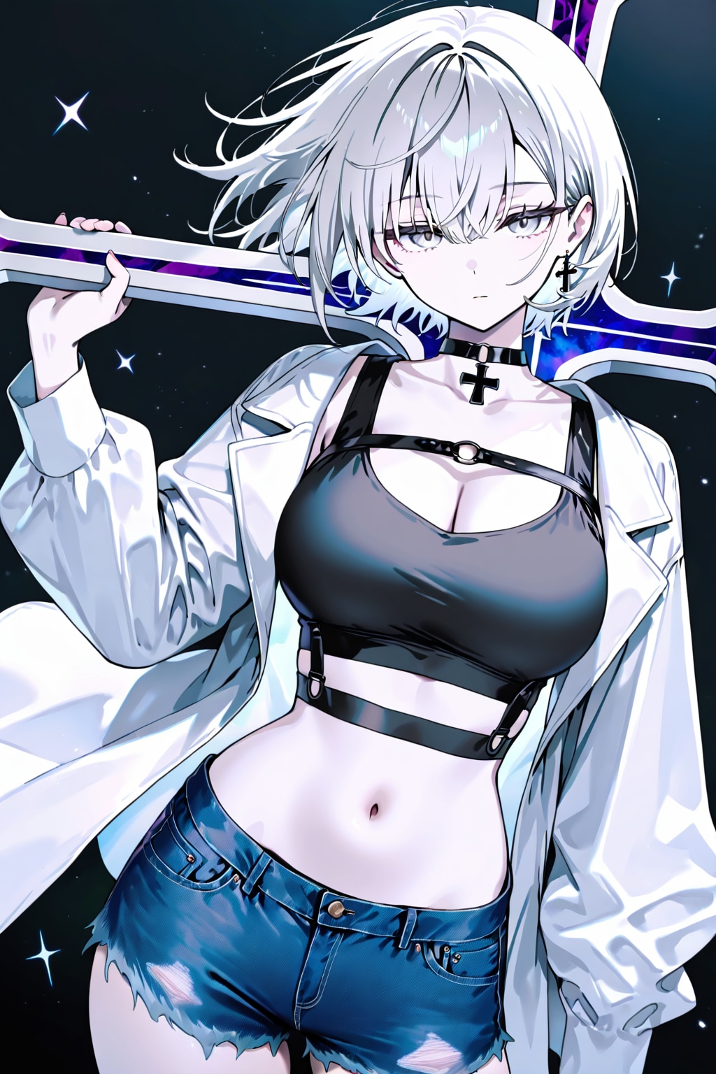 暴力退魔師 | の人気AIイラスト・グラビア