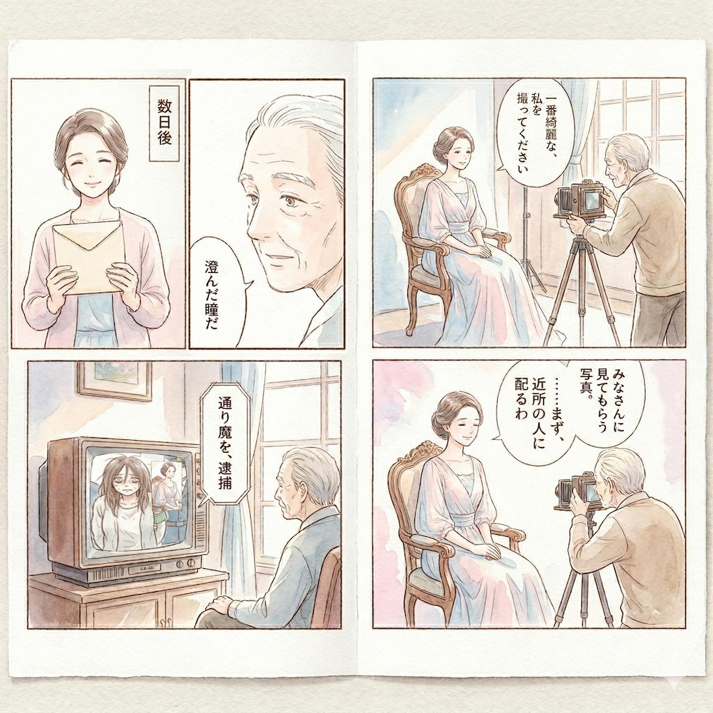 配られた微笑み