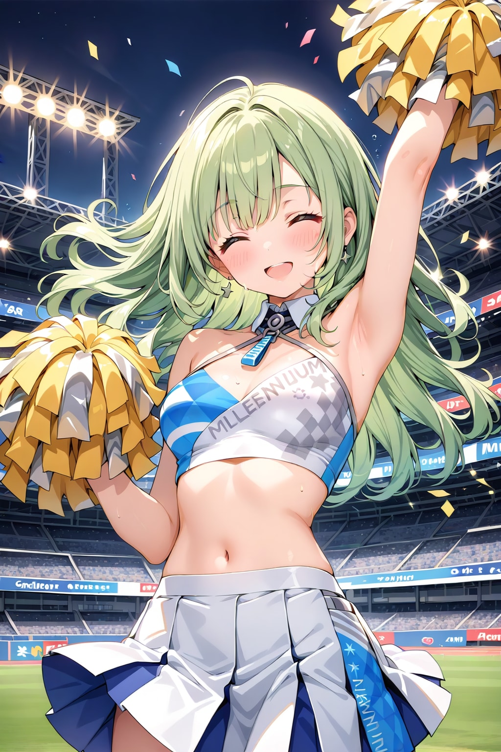フレフレ少女　ちちぷいの皆さま　応援します〜！