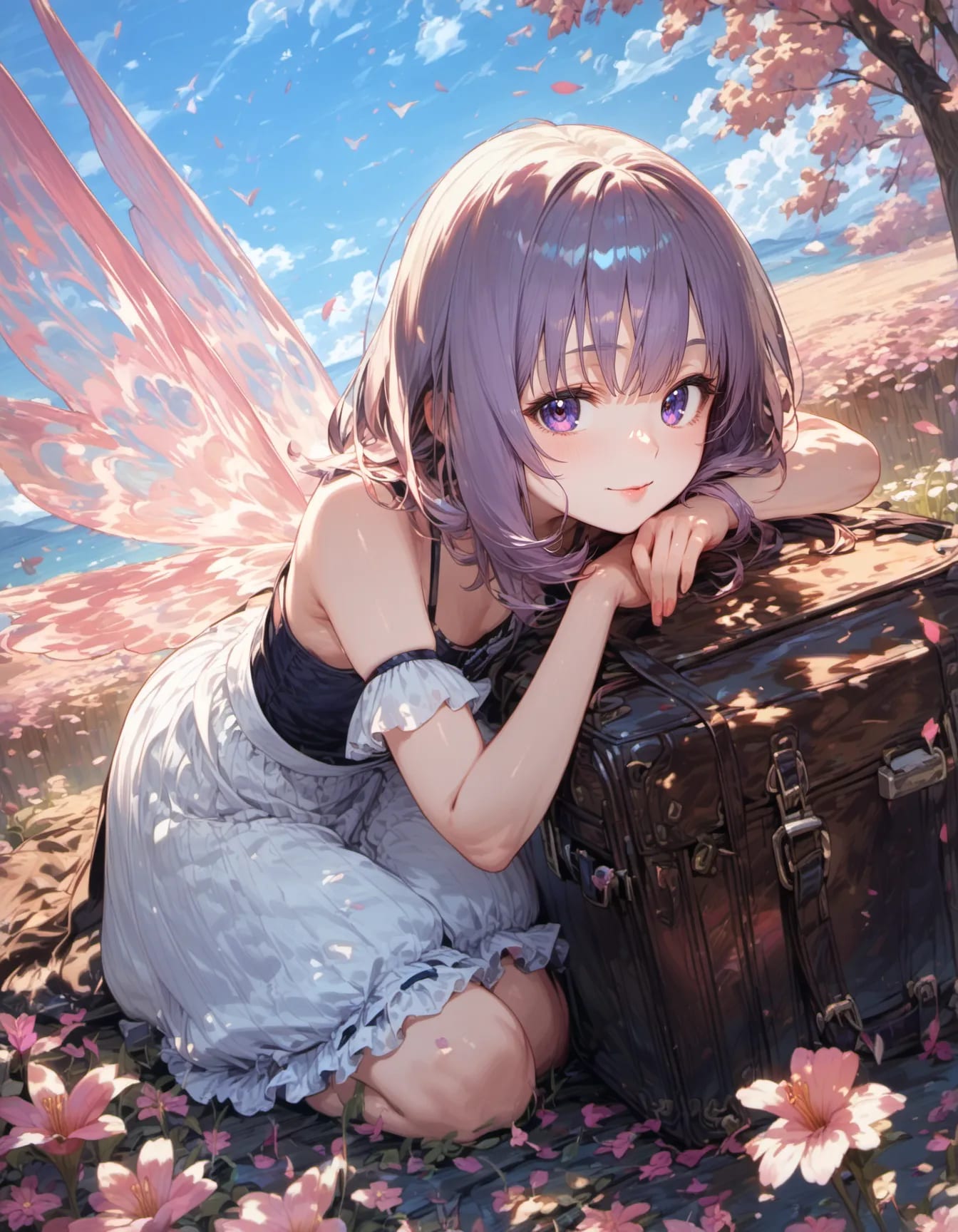 A Journey Packed in Petals | の人気AIイラスト・グラビア