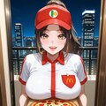 ピザが胸についちゃうよぉ 2枚目