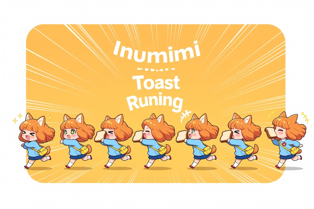 Animaいぬみみようちえんじのトーストランニング