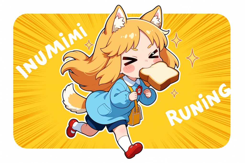 Animaいぬみみようちえんじのトーストランニング