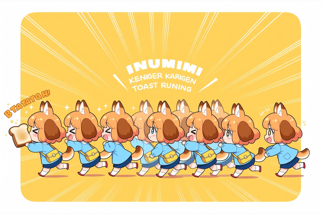 Animaいぬみみようちえんじのトーストランニング