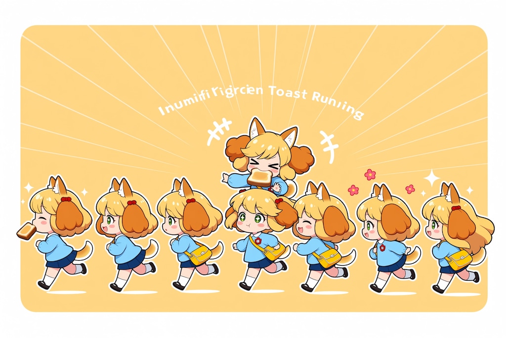 Animaいぬみみようちえんじのトーストランニング