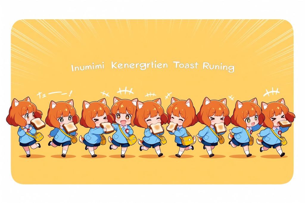 Animaいぬみみようちえんじのトーストランニング