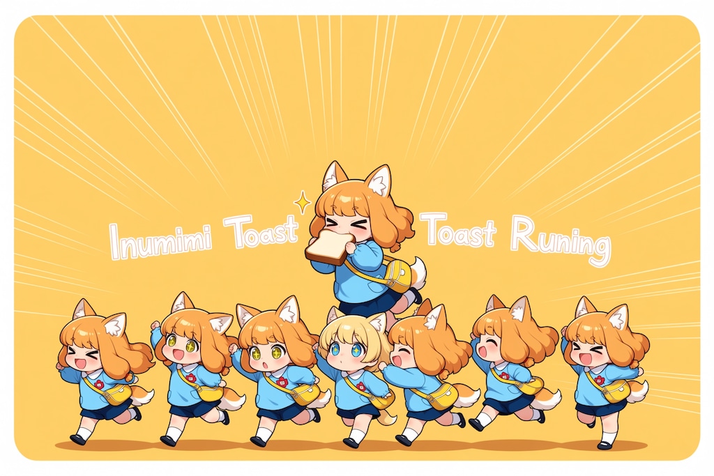 Animaいぬみみようちえんじのトーストランニング