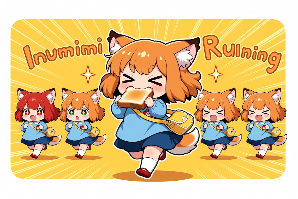 Animaいぬみみようちえんじのトーストランニング