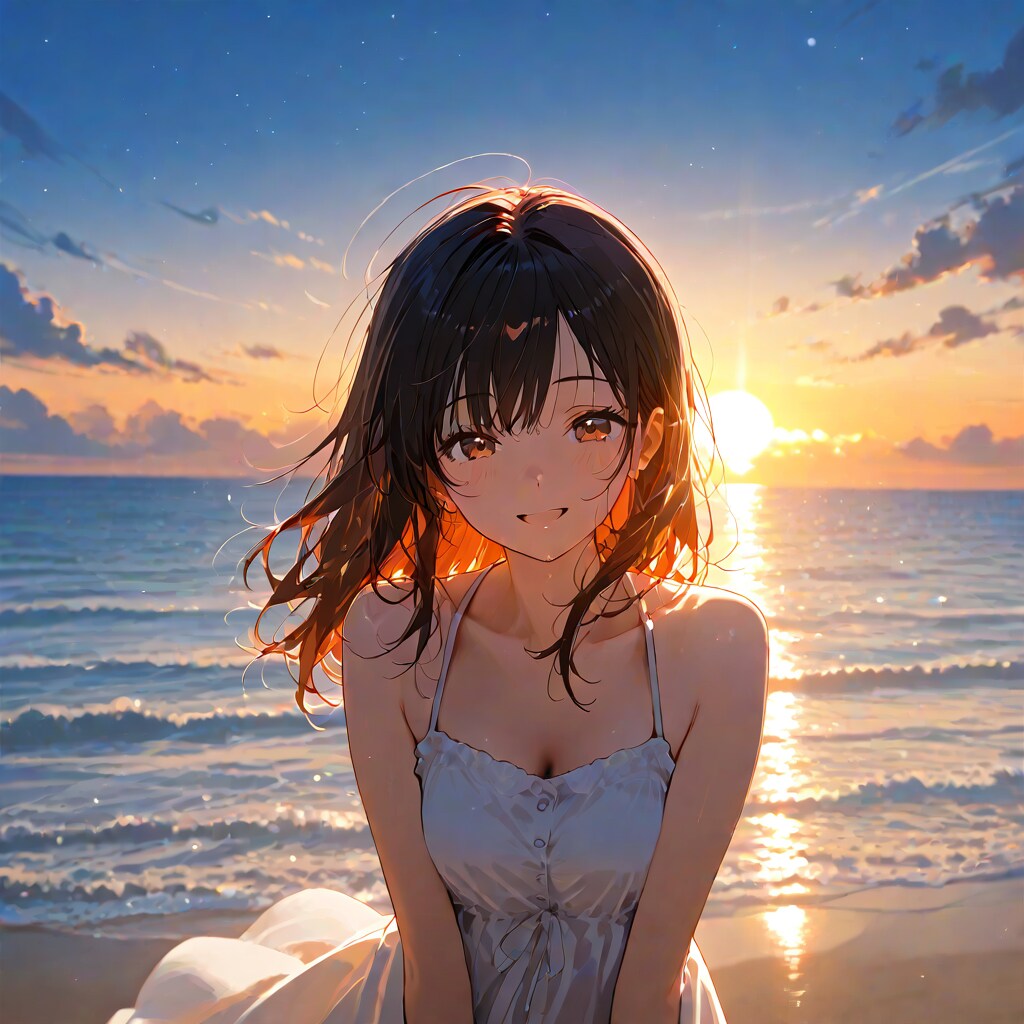 夕日