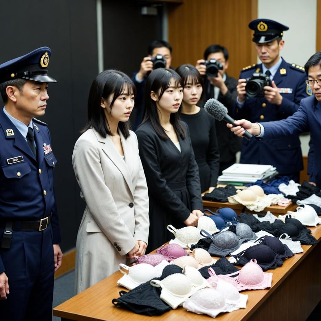 下着泥棒逮捕！被害者の記者会見