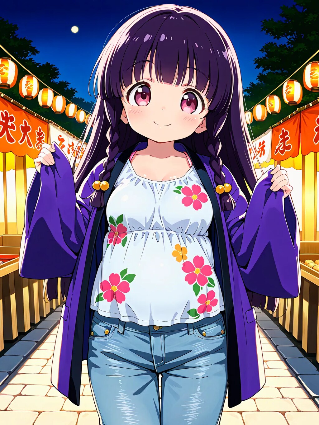 ゆったりデニムなゆうこちゃん