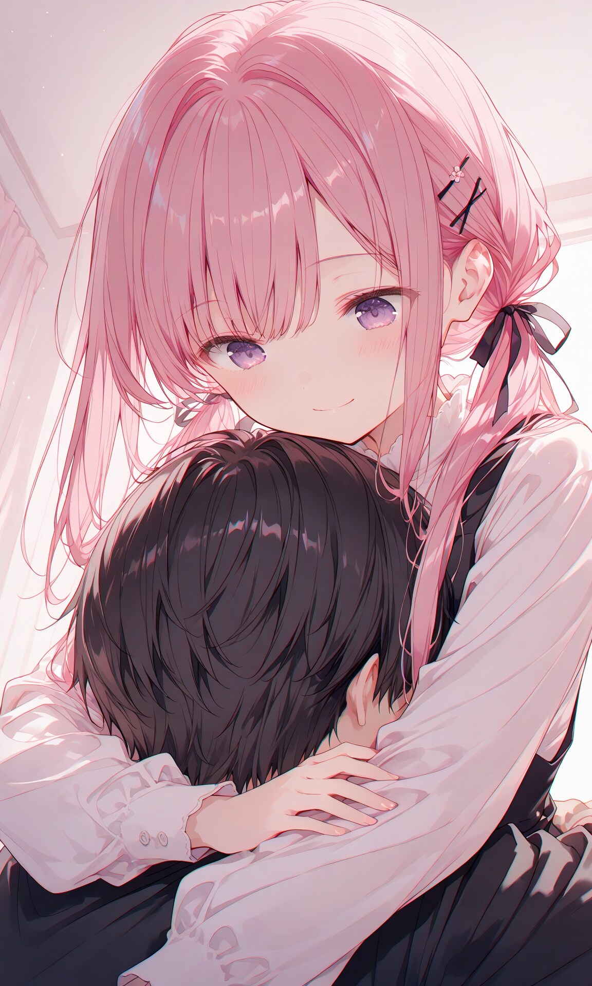 桃香とハグ | の人気AIイラスト・グラビア