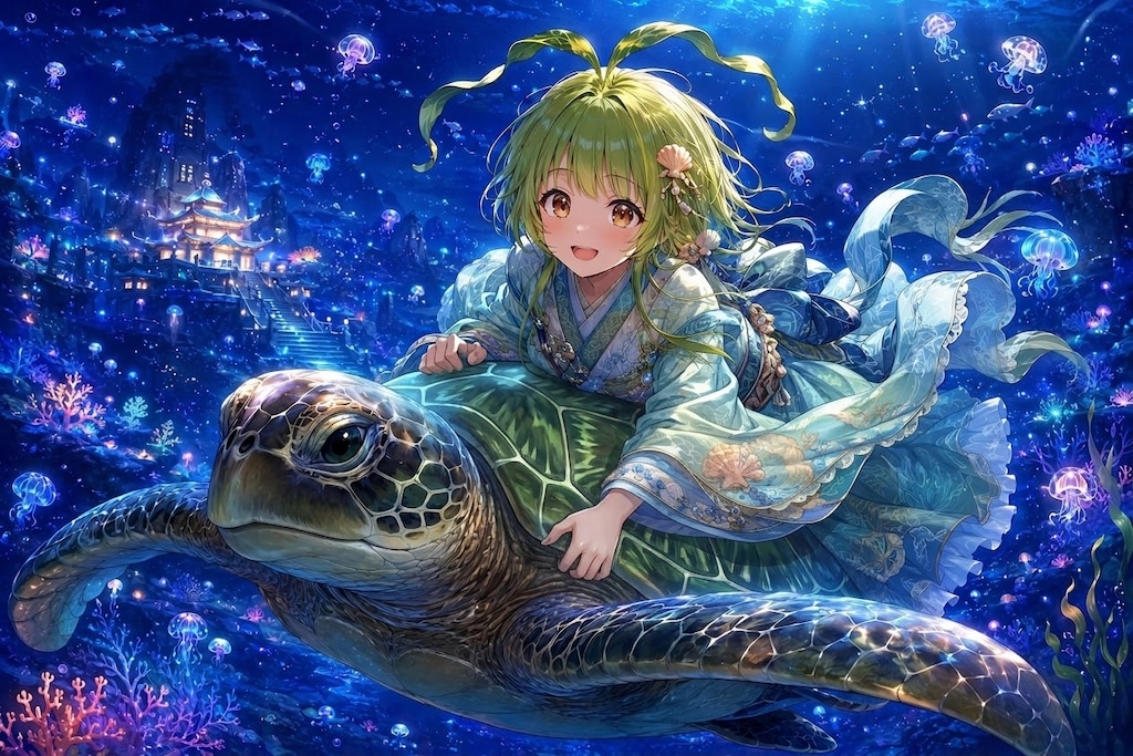コブネちゃんの龍宮探検
