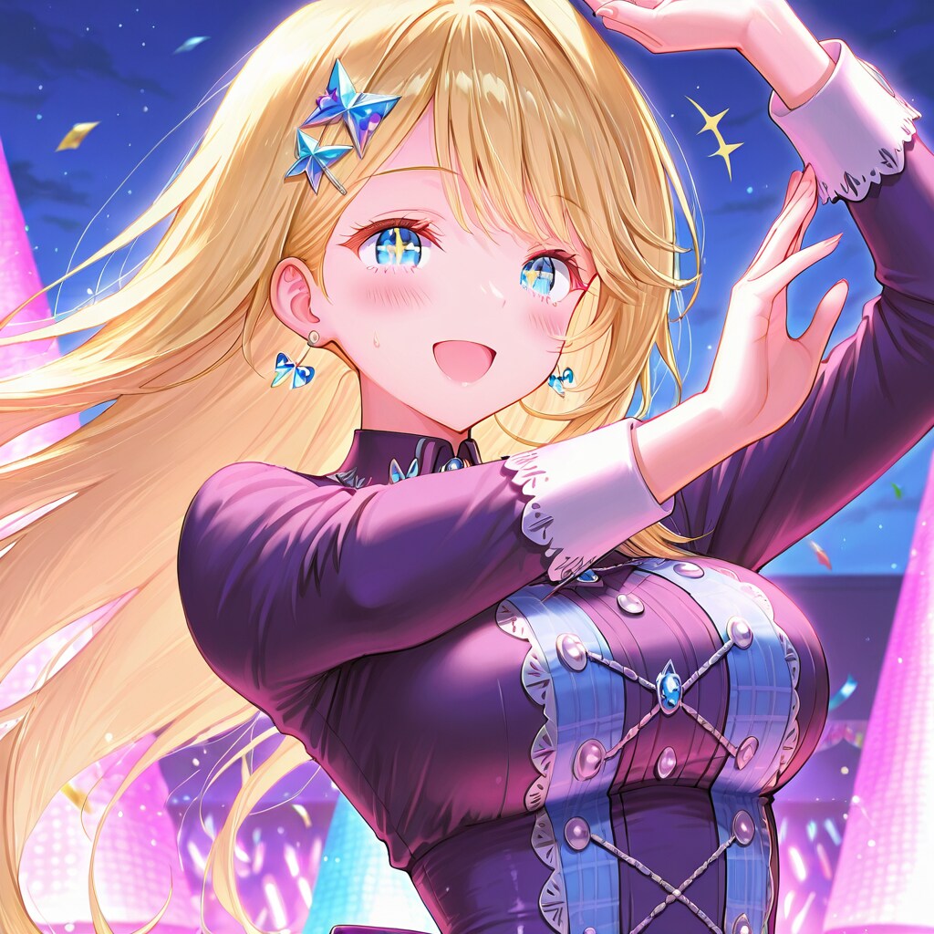 煌めく夜空に
